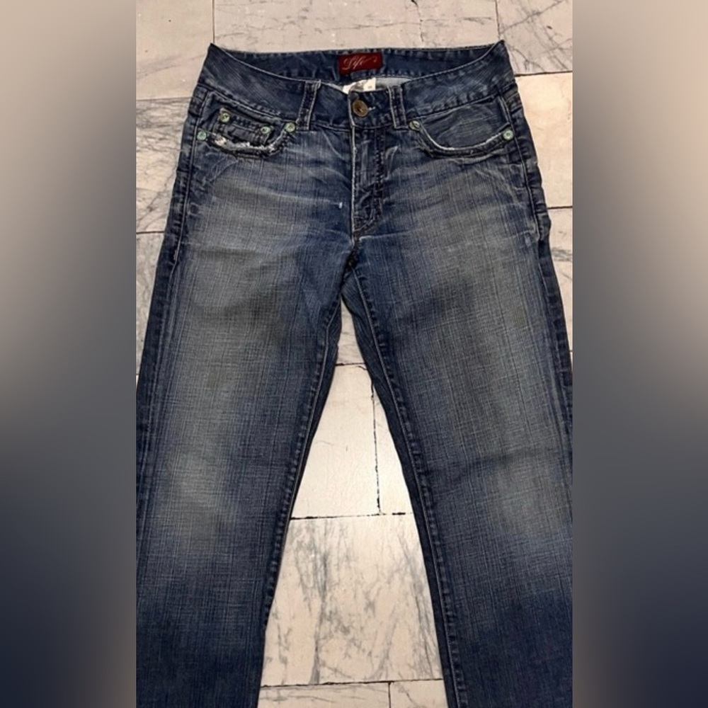 Men's Bootcut Jeans in Faded Blue Denim - Classic Fit